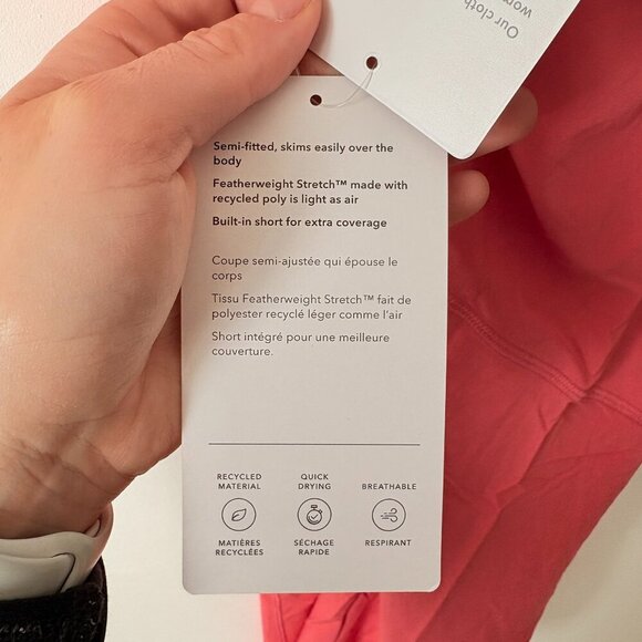 Athleta Infinity Dress NWT Coral Petal Pink Size Small - Picture 7 of 7